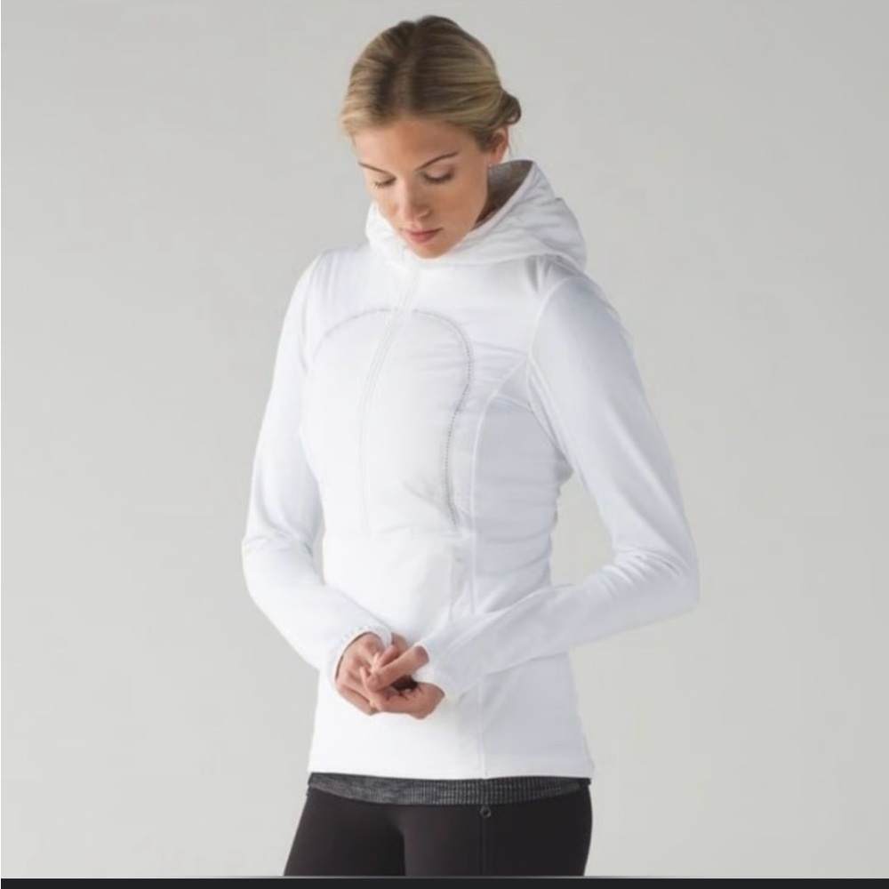 lululemon athletica White Varsity Jacket